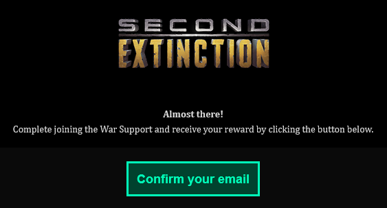 Second Extinction-signup-email